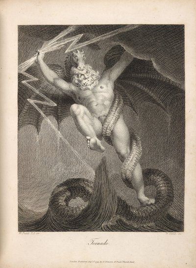 Tornado Fuseli and Blake by William Blake